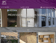 Tablet Screenshot of jpcjoinery.co.uk